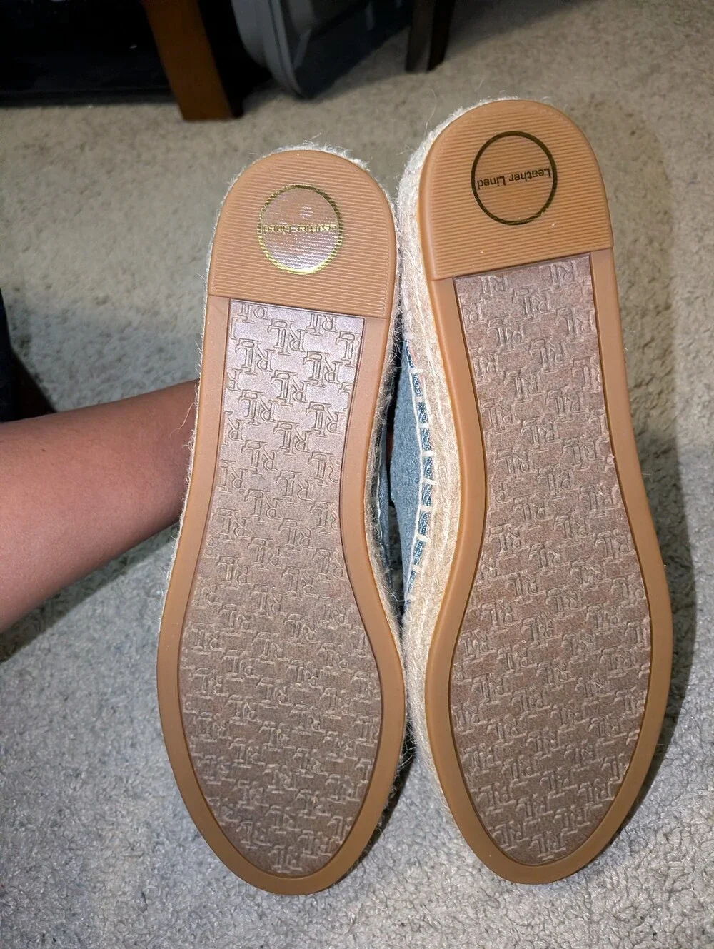 Luize Mary Jane Platform Espadrille Lauren Ralph Lauren Size 6.5 NWOT $145